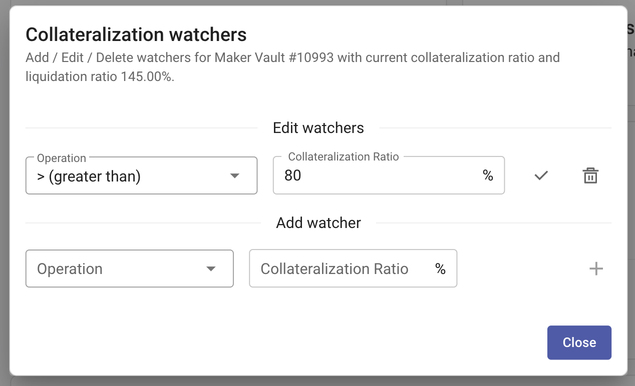 MakerDAO vault watchers